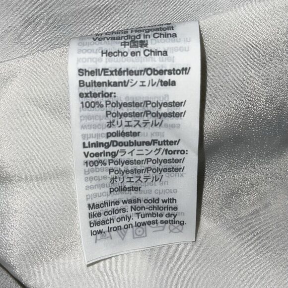 J. Crew Dress Cream Puff Sleeve Sheer Flounce Snakeskin Python - Picture 10 of 12